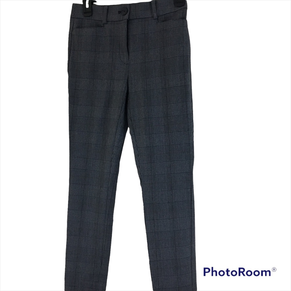 Loft Petites The Perfect Skinny Plaid Pant Sz 0 NWT